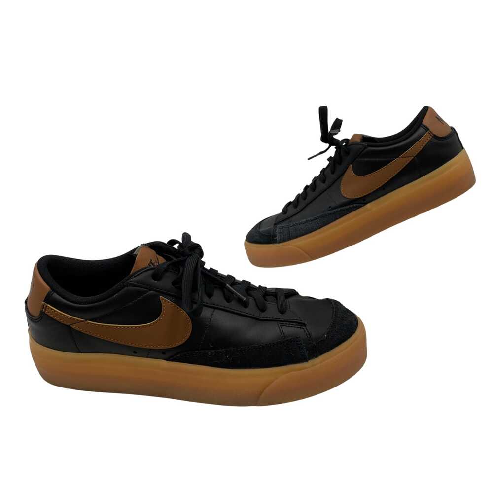 Nike Black Leather Low-Top Sneakers | Women’s Size 11
